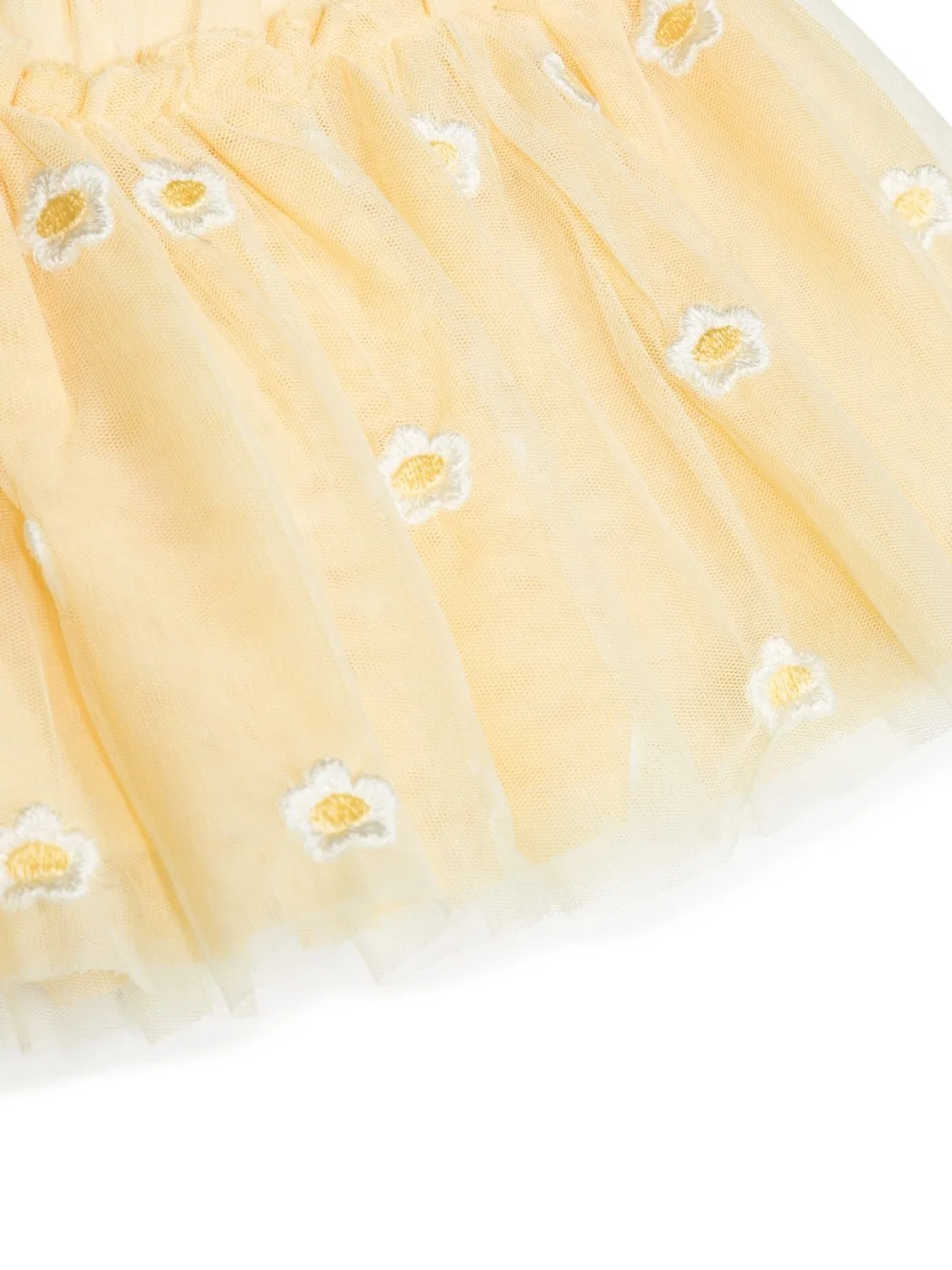 Юбка из тюля с вышивкой Daisy Gauze Stella McCartney, Giallo/Embroidery — фото 2