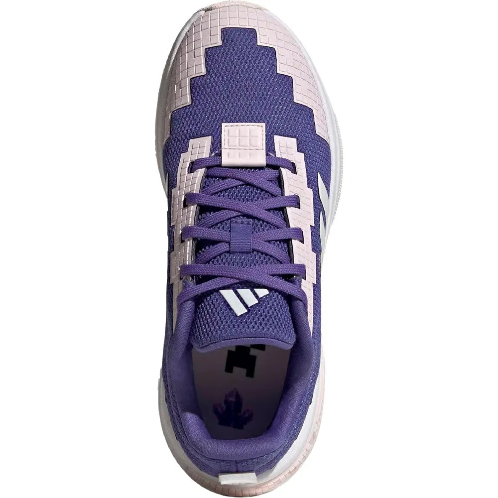 Детские кроссовки для бега Minecraft Pro Adidas, Purple/White/Pink — фото 4