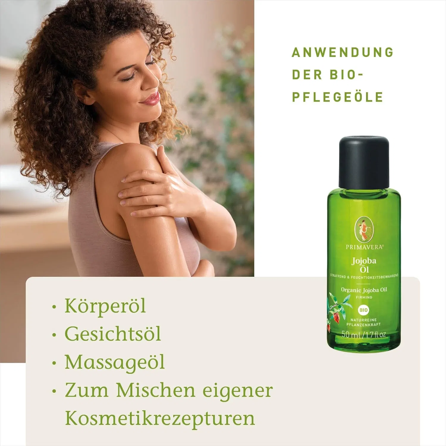 Масло для тела Organic Jojoba Oil Primavera, 6 x 50 мл — фото 3