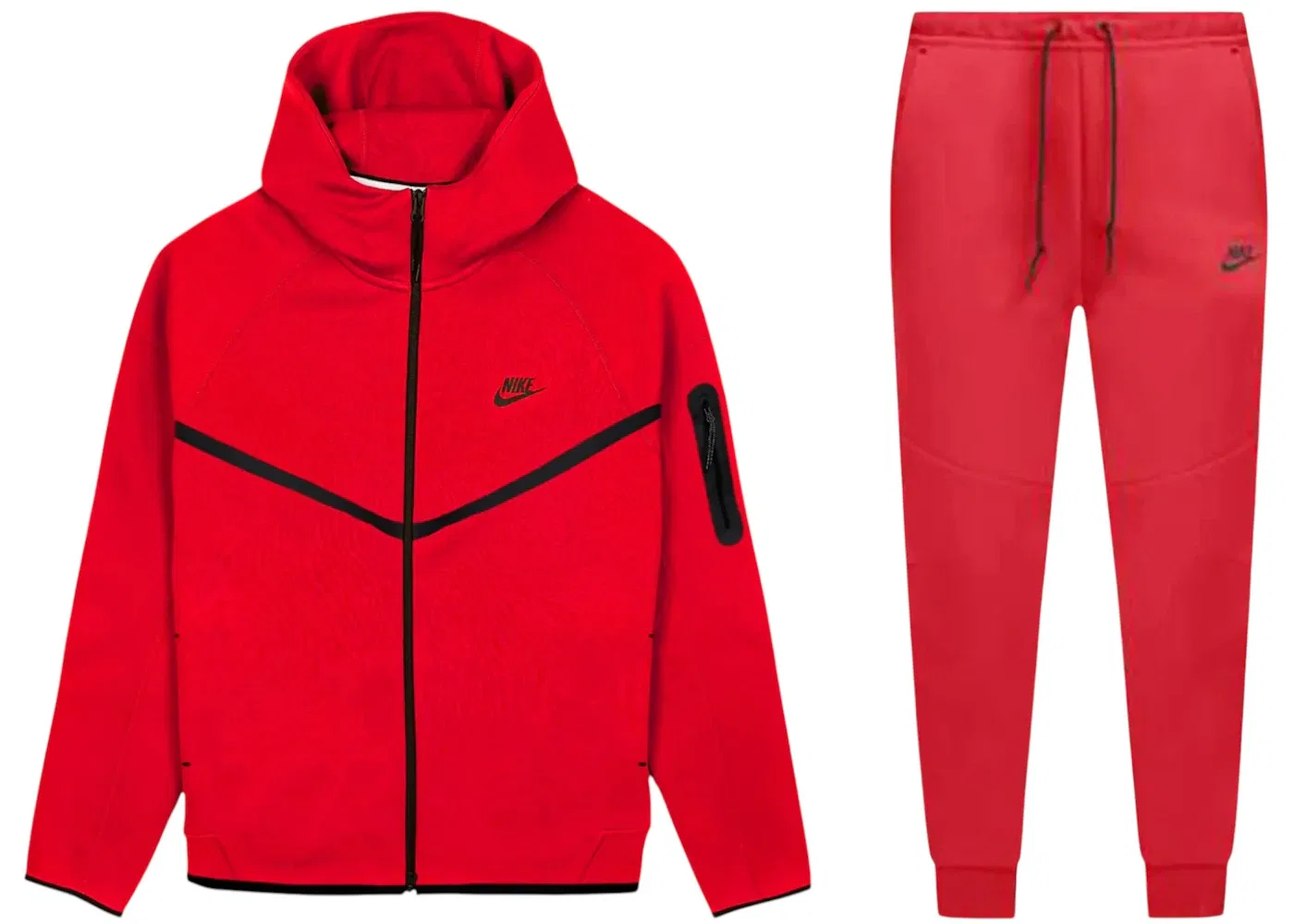 Мужской спортивный комплект с принтом Windrunner Set Nike, Gym Red Black