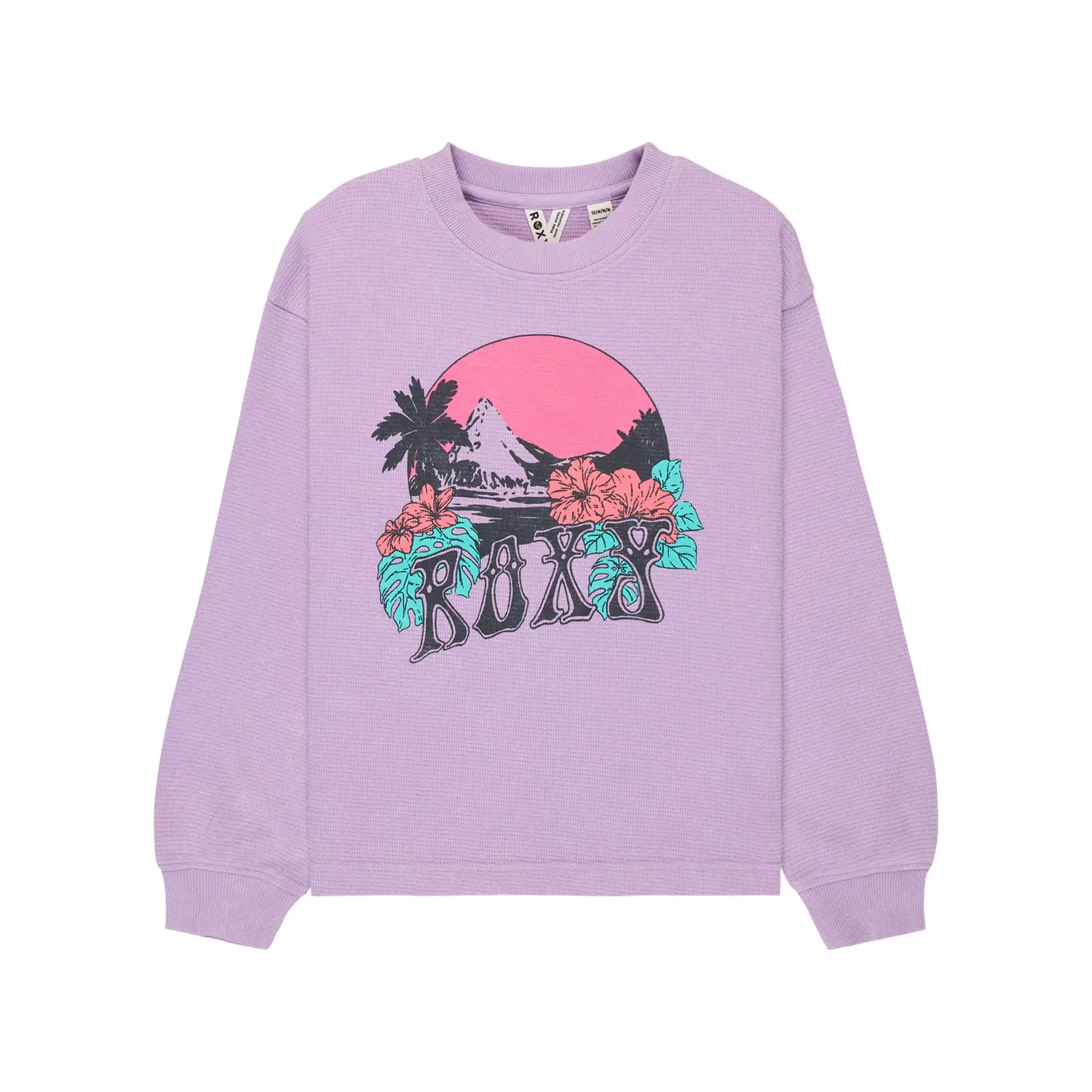 Детская худи для девочек с принтом Eastside Midweight Roxy, Purple
