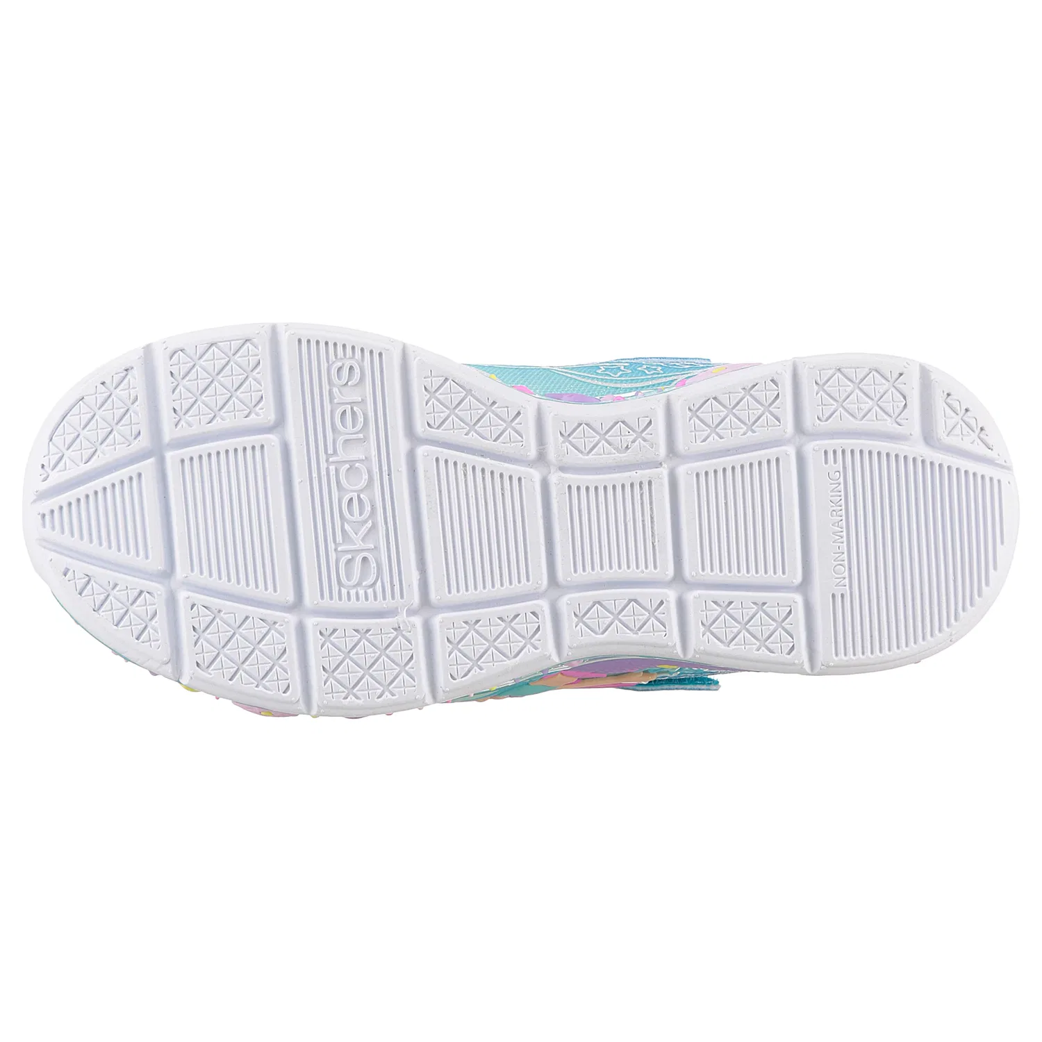 Детские кроссовки с мерцающим эффектом Skechers, Turquoise-Multi — фото 4