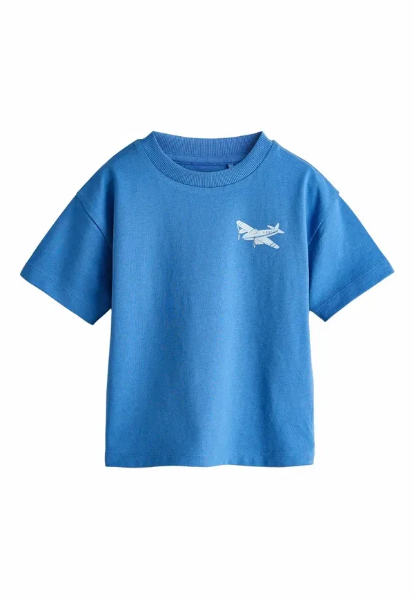 Футболка с принтом Regular fit short sleeve 3 pack, Next Planes, синий — фото 4