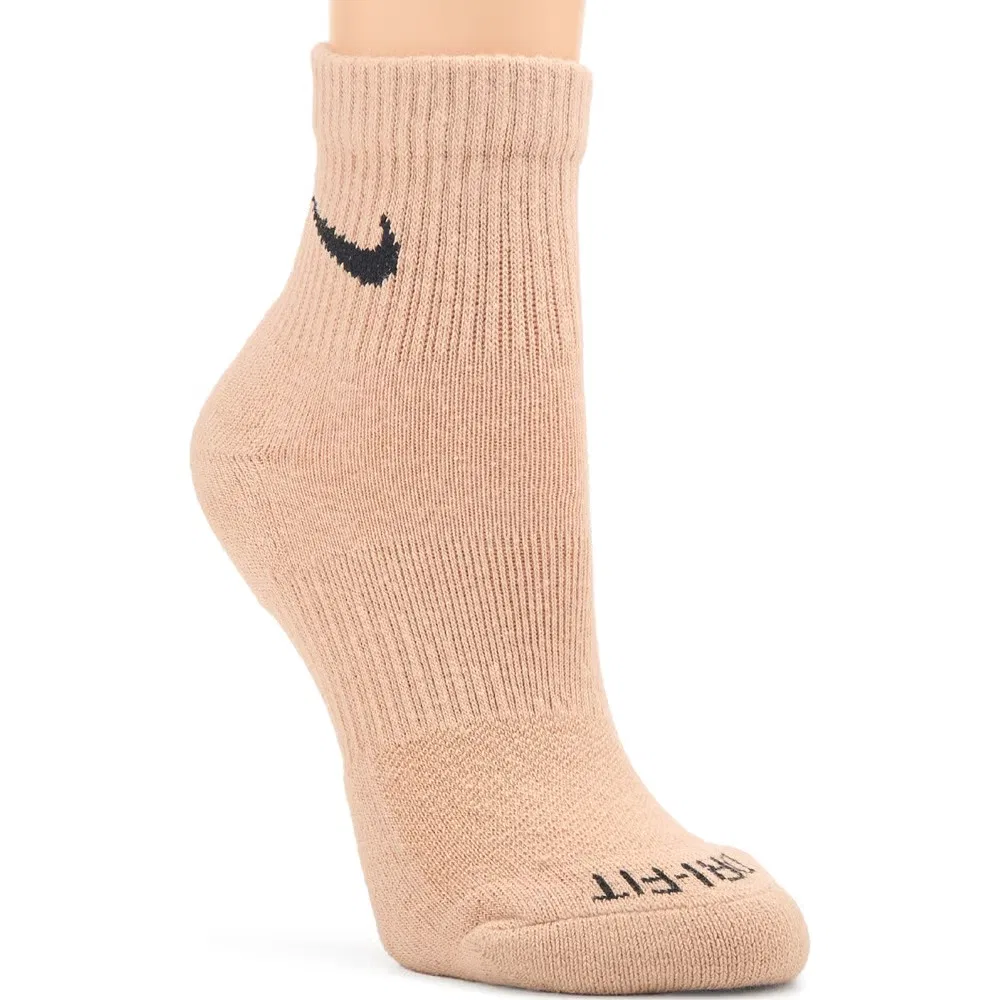 Набор из 6 пар средних повседневных носков с амортизацией до щиколотки Nike, Brown Assorted — фото 3