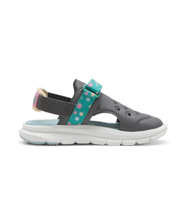 Сандалии Evolve Summer Camp ac ps, PUMA, серо-зелено-бирюзовые — фото 2