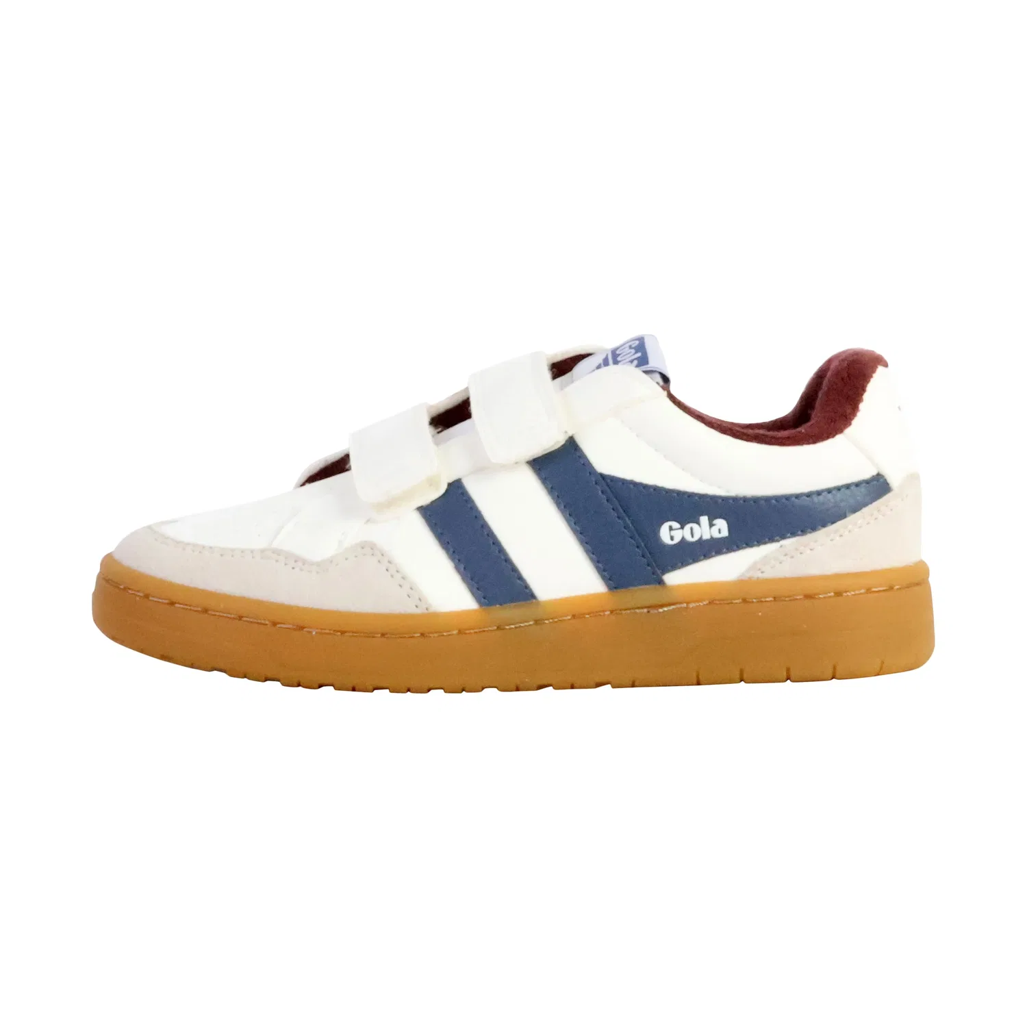 Кроссовки низкие детские кожаные Eagle Strap Gola, белый
