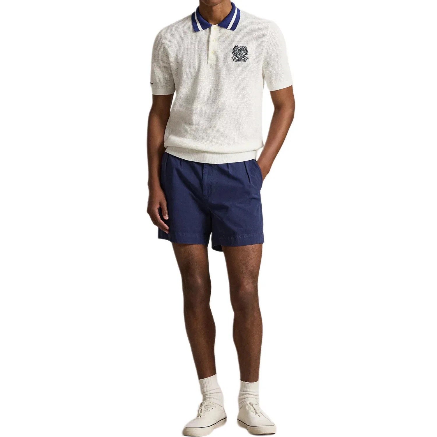 Мужское поло Polo Ralph Lauren Wimbledon, белый — фото 3