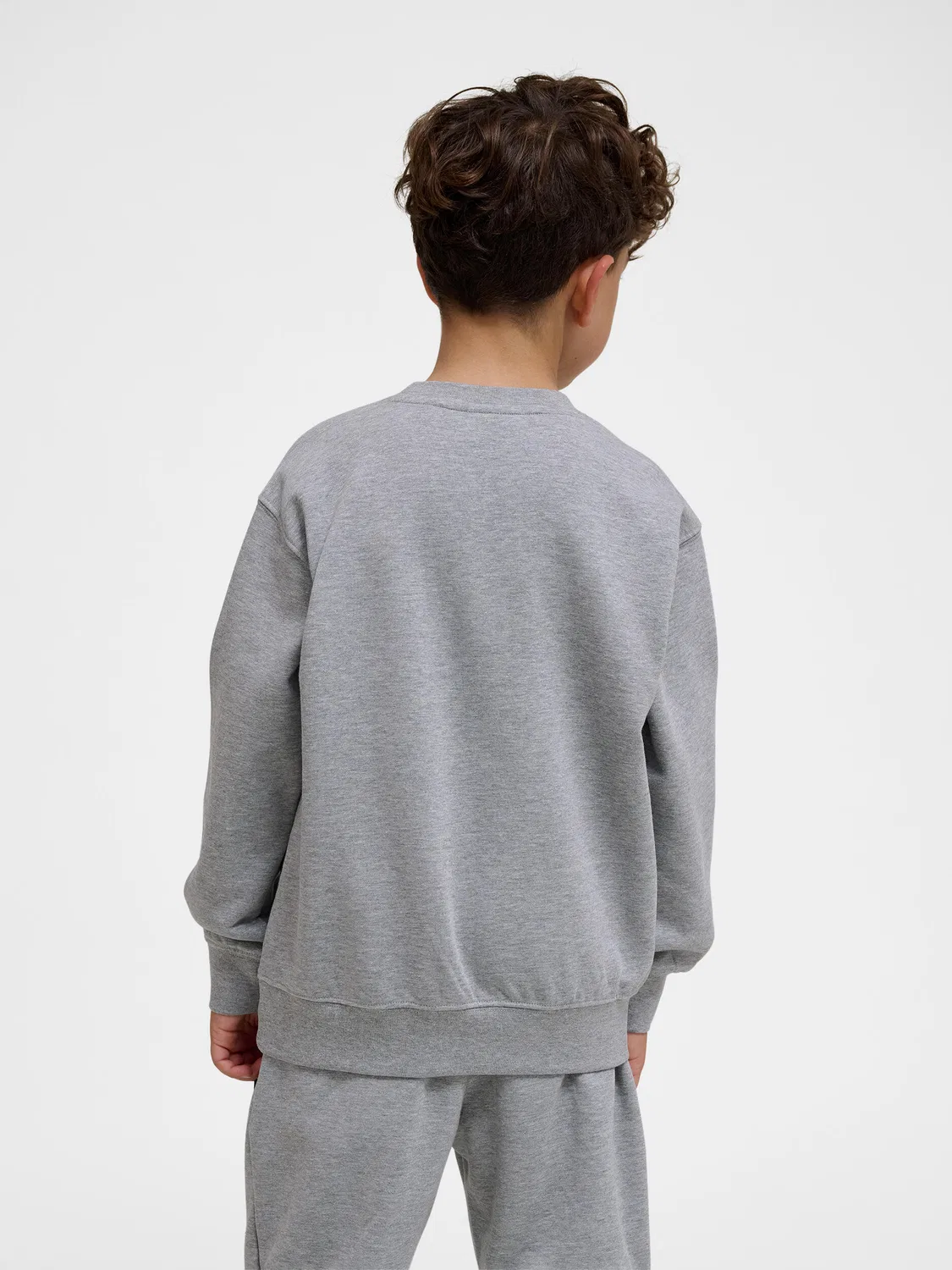 Детский свитшот из био-хлопка Hmlclean Hummel, Grau / Asphaltgrau — фото 3
