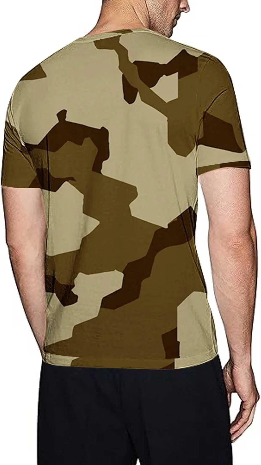 Мужская компрессионная футболка с камуфляжным принтом Miyaomn, Camouflage — фото 3