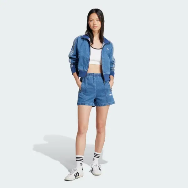 Шорты Firebird, деним, Adidas, синий — фото 4