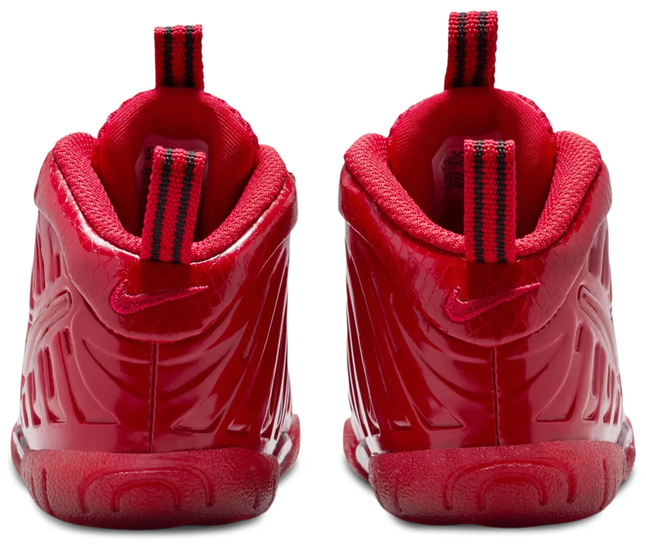 Кроссовки для мальчиков Little Posite Pro Nike, цвет Black/Picante Red — фото 3