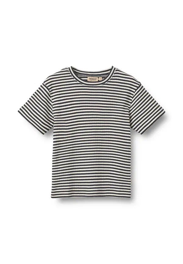 Комплект из шорт и топа cotton, Set fabian, Wheat, темно-синий Rib Stripe — фото 3
