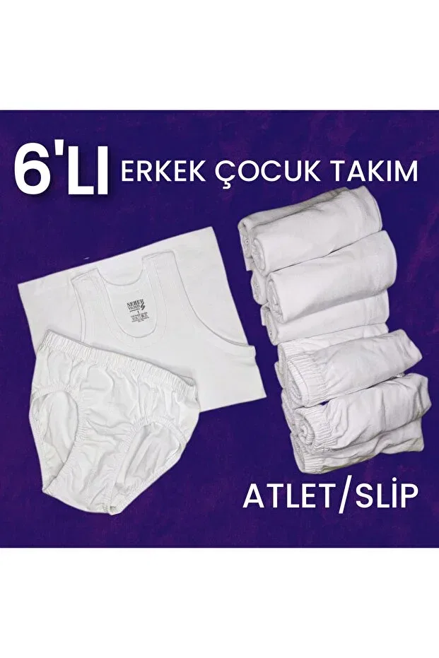 Детский комплект маек для мальчиков Seher Yıldızı, White