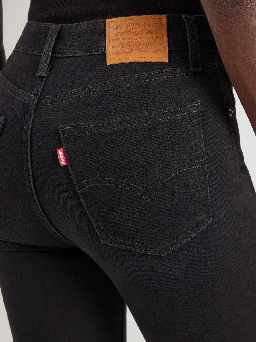 Джинсы LEVI'S Skinny '721 High Rise Skinny' из черного денима — фото 3
