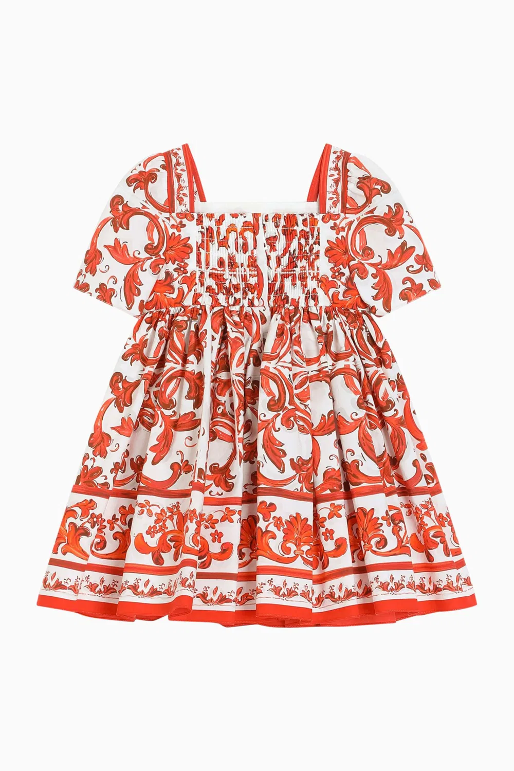 Комплект платьев с принтом майолика из поплина Dolce & Gabbana — фото 2
