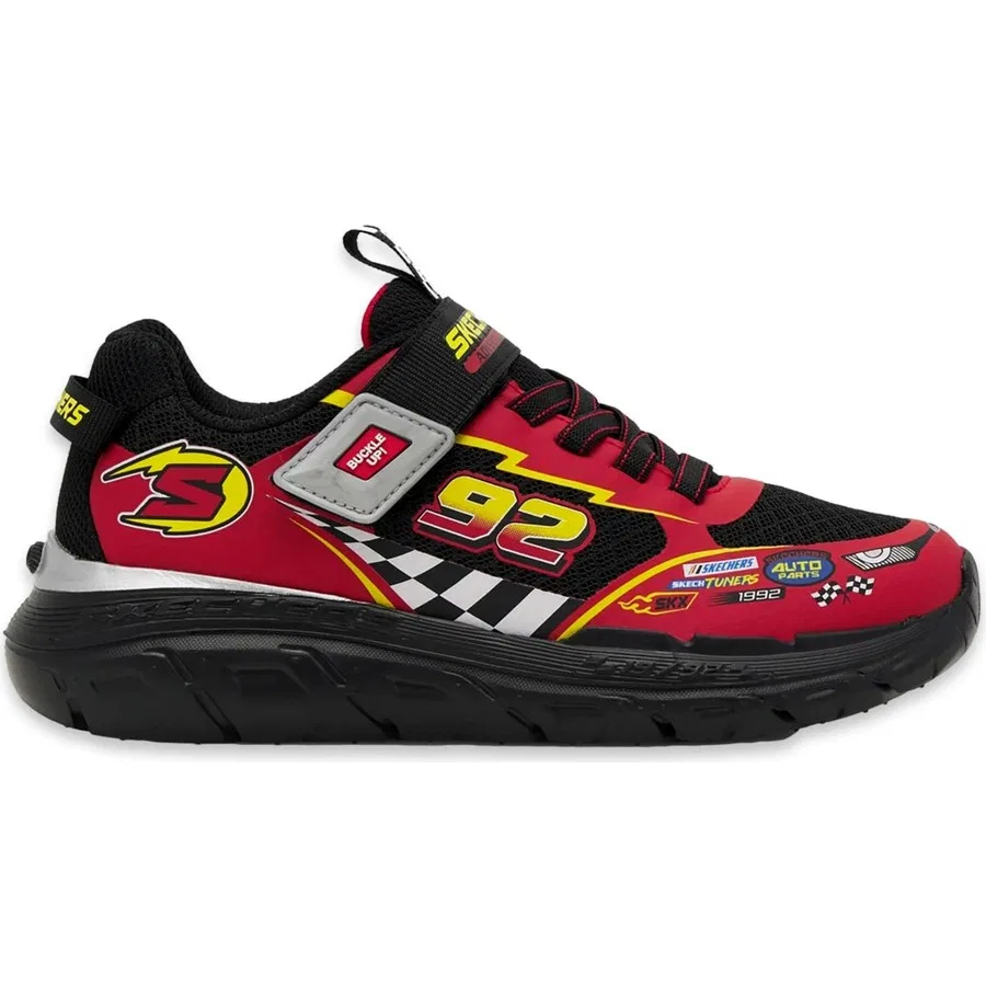 Кроссовки для мальчика с текстильным верхом Skechers 402303 Skech Tracks, Красный — фото 2