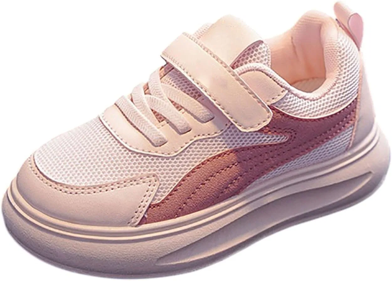 Детские кроссовки с ремешком из сетки для мальчиков и девочек, Pink