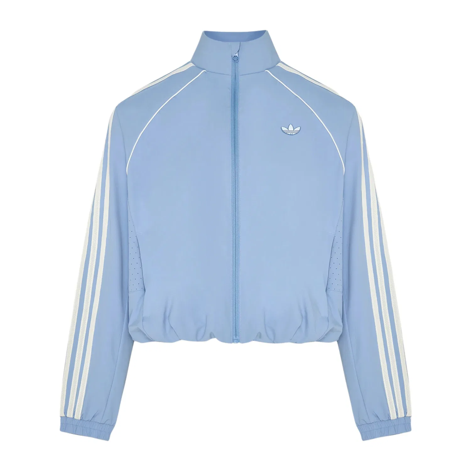 Женская куртка для защиты от солнца с воротником-стойкой Adidas Originals, Sky Blue/Jade White