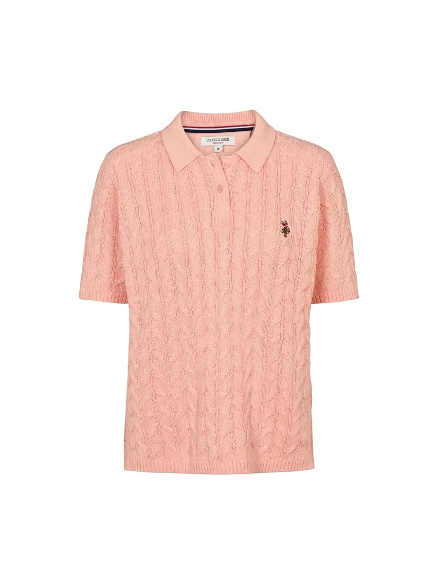 Футболка U.S. Polo Assn. 'UWMagda' розового цвета