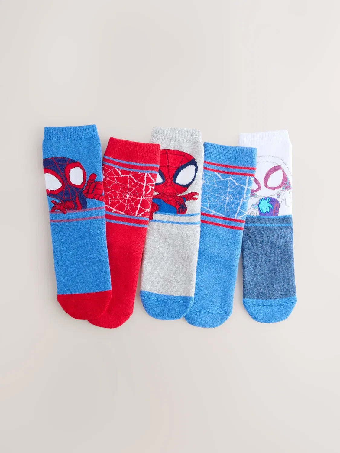 Носки детские с принтом Spidey and His Amazing Friends, 5 пар Next, Spidey And His Amazing Friends