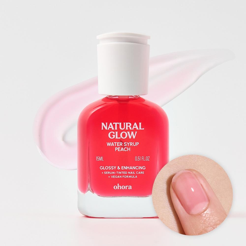 Укрепляющий гель-лак Ohora Natural Glow Glazed Line, Peach, 15 мл