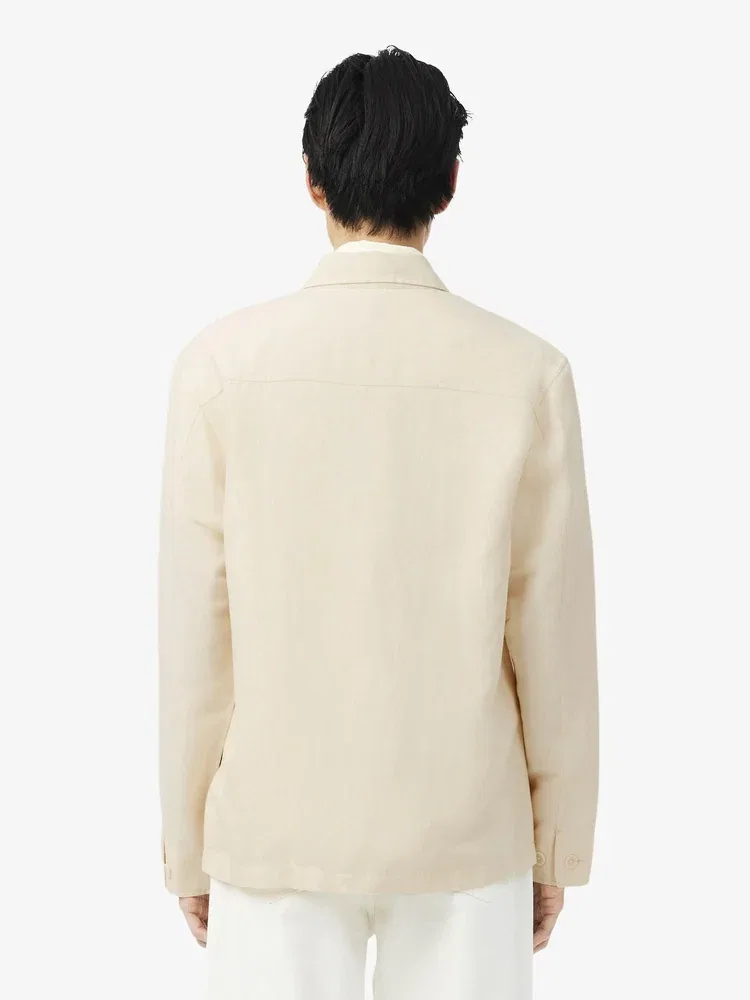 Длинная рубашка, мульти-карманы, модель CH5993 LACOSTE, Ivory — фото 3