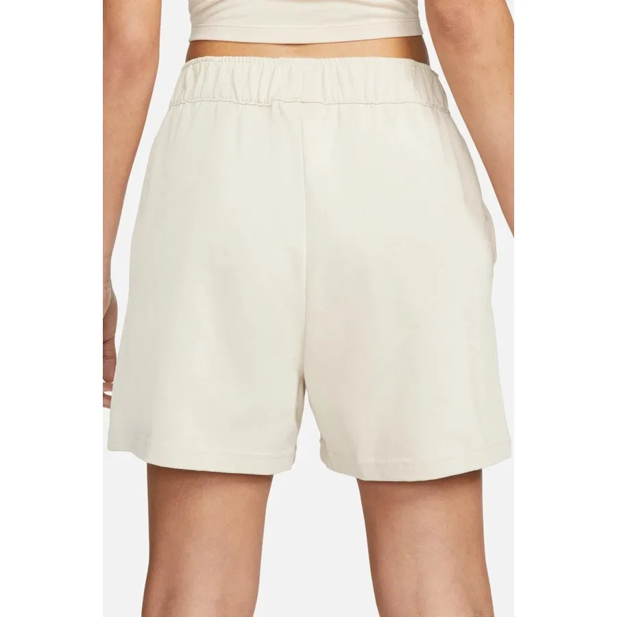 Шорты спортивные свободного кроя из джерси Nike Sportswear Essential Loose Fit, Бежевый — фото 2