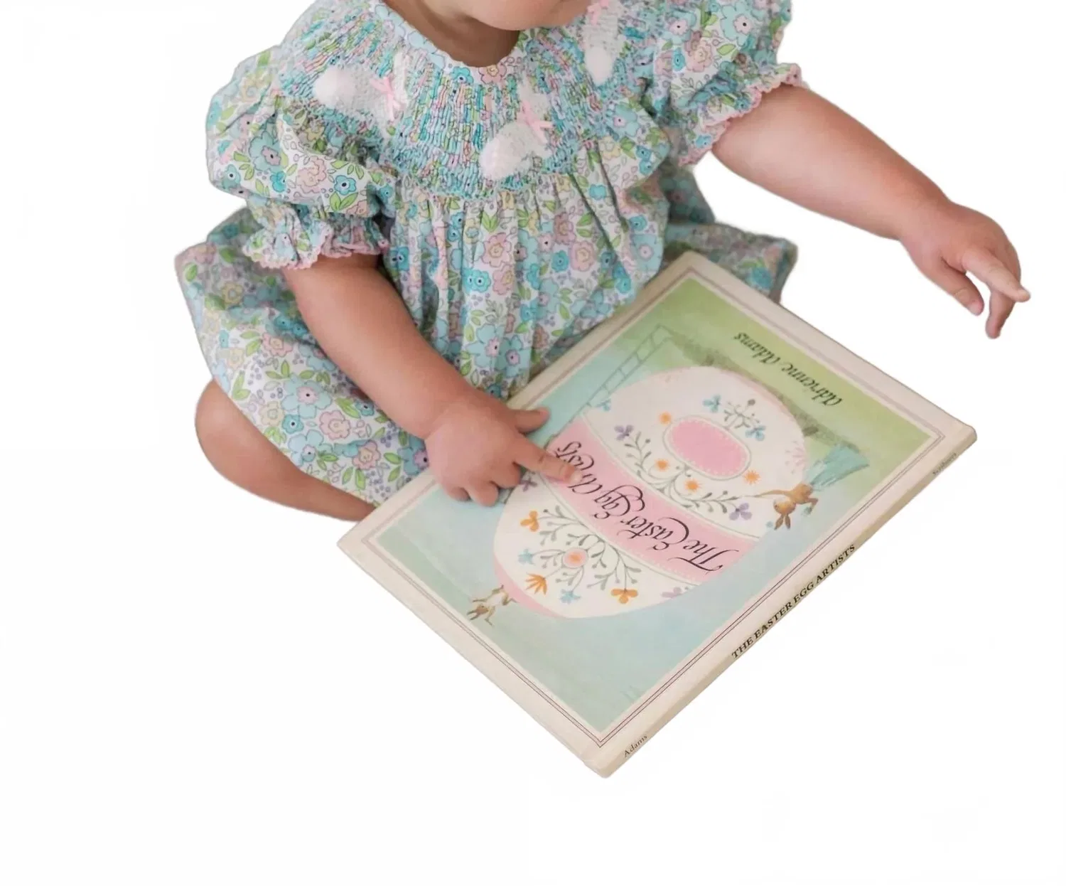 Детский боди-комбинезон для девочек с коротким рукавом Polly Bunny Smocked Bubble Small Shop, мультиколор — фото 3