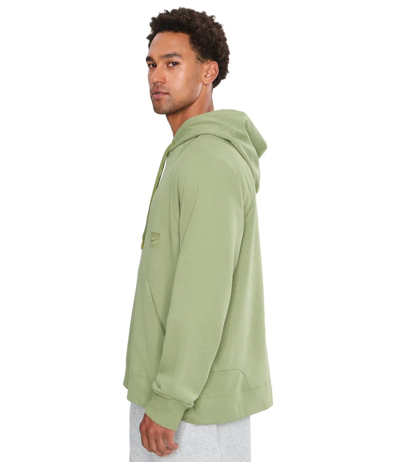Толстовка с капюшоном и флисовой подкладкой Dri-FIT NAC для насоса Nike, Dusty Olive/Clear — фото 3