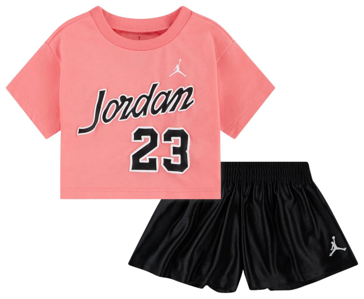 Детский комплект для девочек Flowy Durasheen Shorts Jordan, цвет Black/Pink Gaze