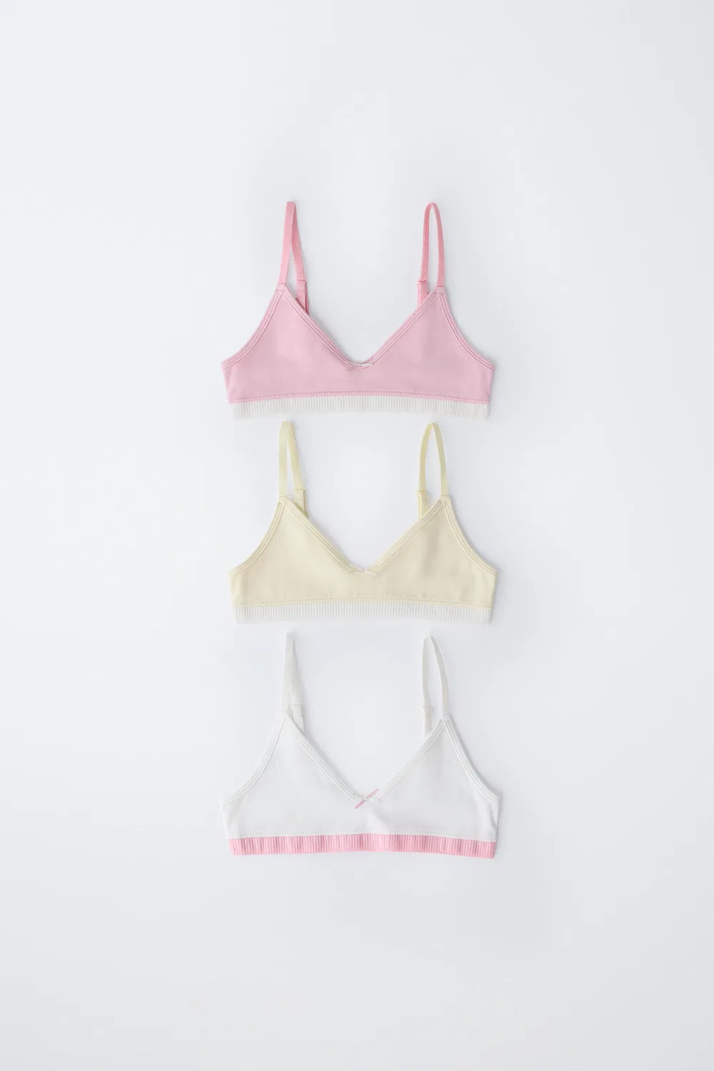 9-14 лет / Комплект из трех контрастных топов ZARA, Multicoloured