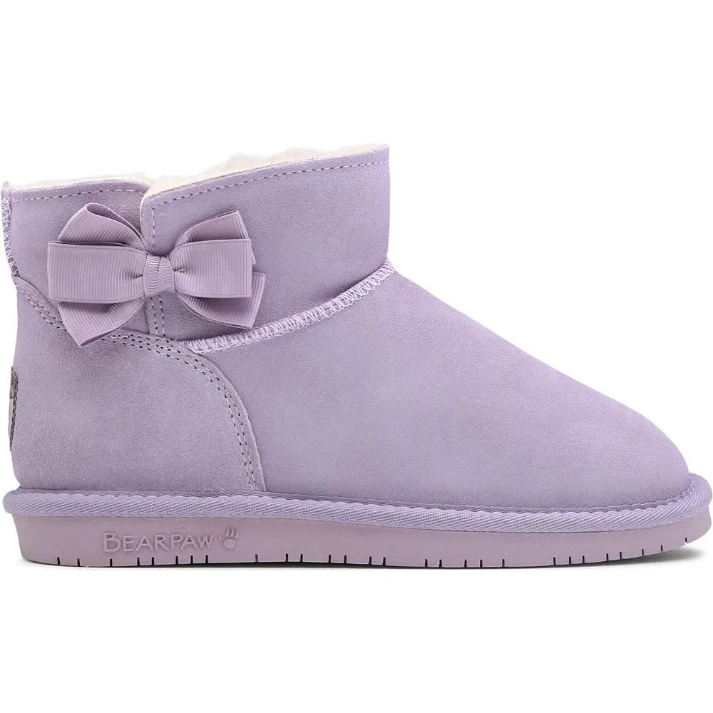 Детские водонепроницаемые ботинки Saige Bow Bearpaw, Lavender — фото 2