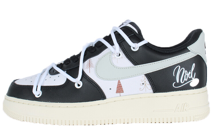 

Кроссовки Nike Air Force 1 Skateboarding Shoes Unisex Low-top White/gray/black, черный