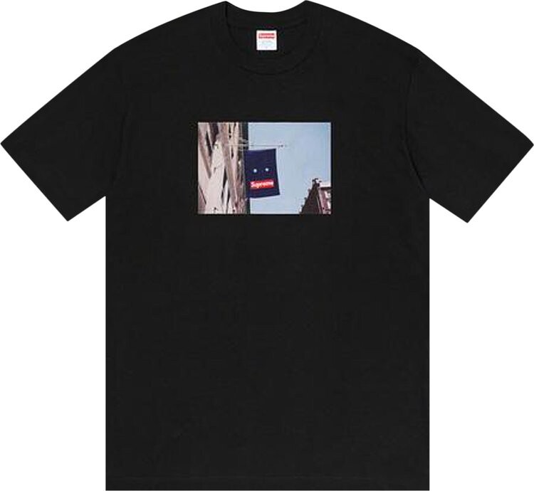 

Футболка Supreme Banner Tee 'Black', черный