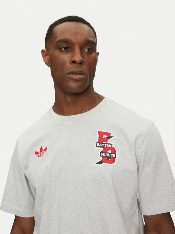 Футболка regular fit FC Bayern Adidas, серый — фото 4