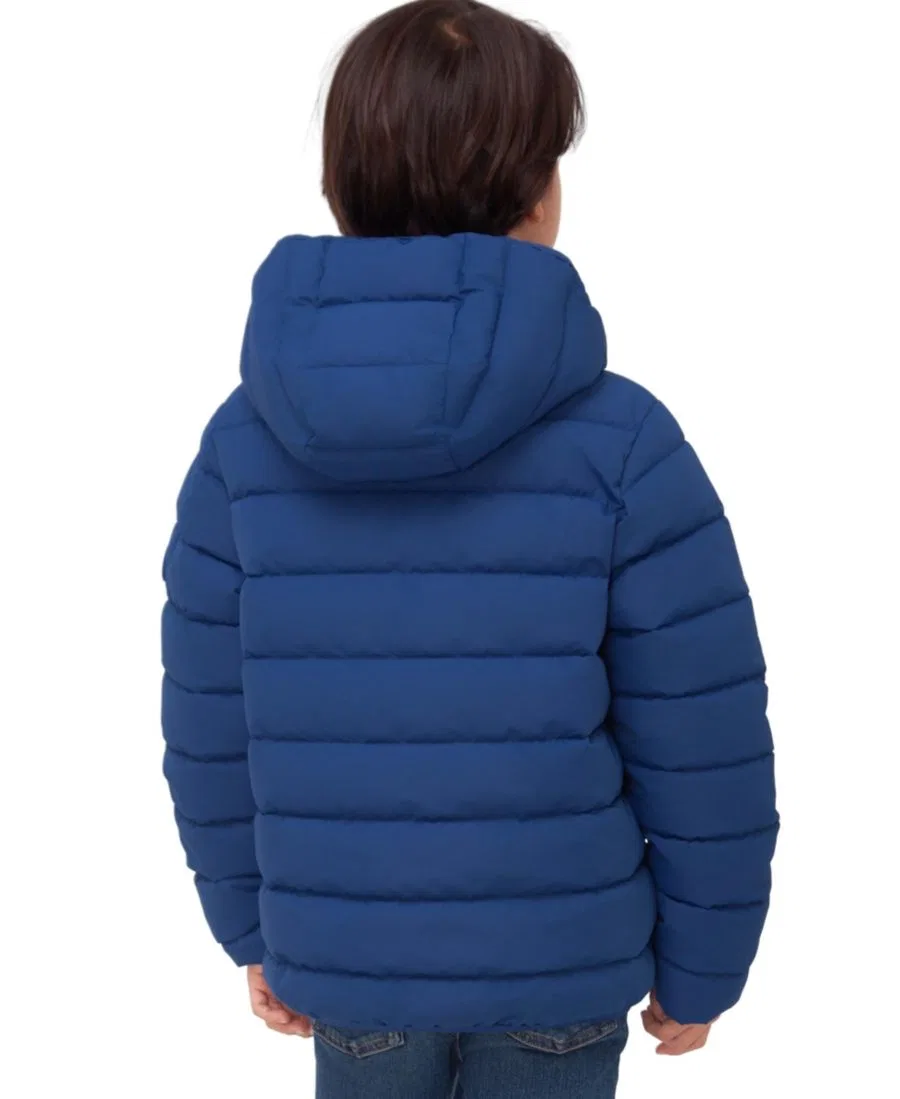 Куртка-пуховик с капюшоном Hudson Lightweight Hooded Puffer Jacket Rokka&Rolla, Blue — фото 4