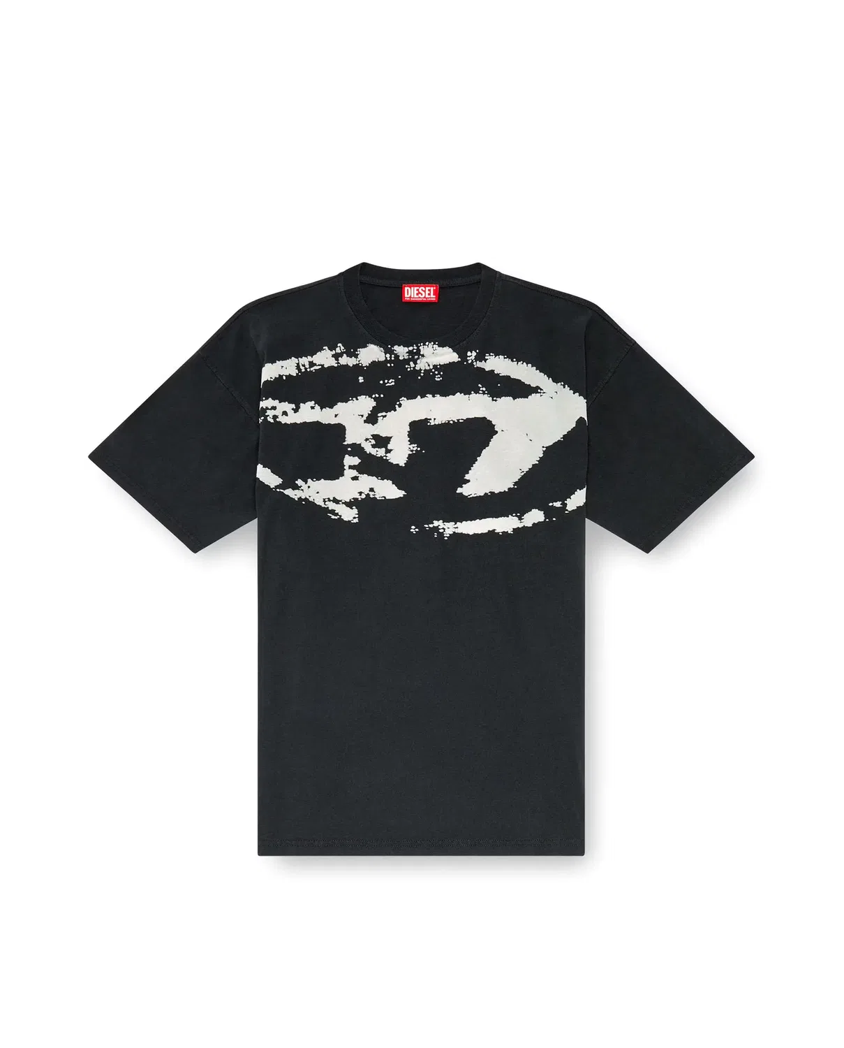 Мужская футболка с длинным рукавом с принтом Diesel, Negro — фото 4
