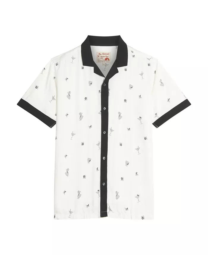 

Мужская рубашка с коротким рукавом и принтом "коктейль" Ben Sherman