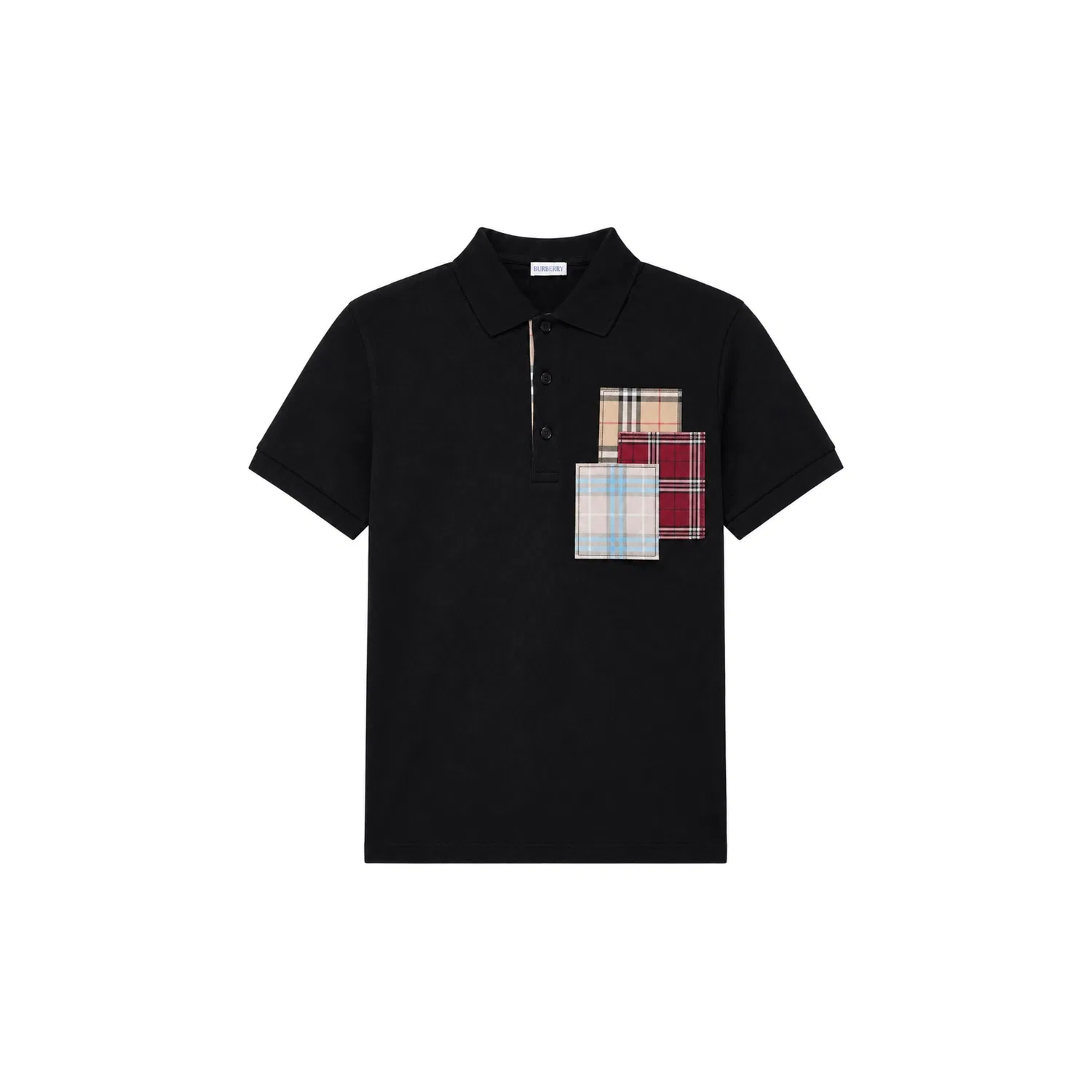 Мужское поло с принтом Different-Colored Matrix, Burberry, Black