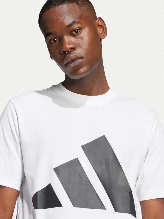 Футболка regular fit Essentials Big Logo Adidas, белый — фото 3
