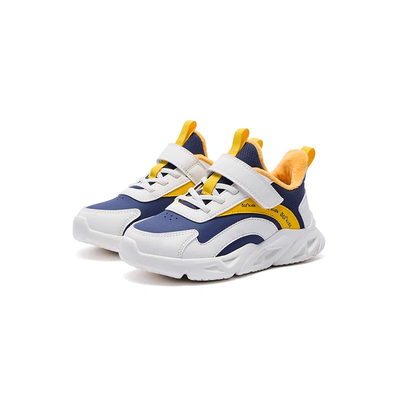 Детские кроссовки с синтетической кожи 361°KIDS, General Blue/Feather White/Gold Orange Yellow — фото 4