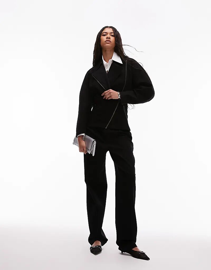 

Узкие джинсовые брюки ASOS DESIGN с фурнитурой черного цвета