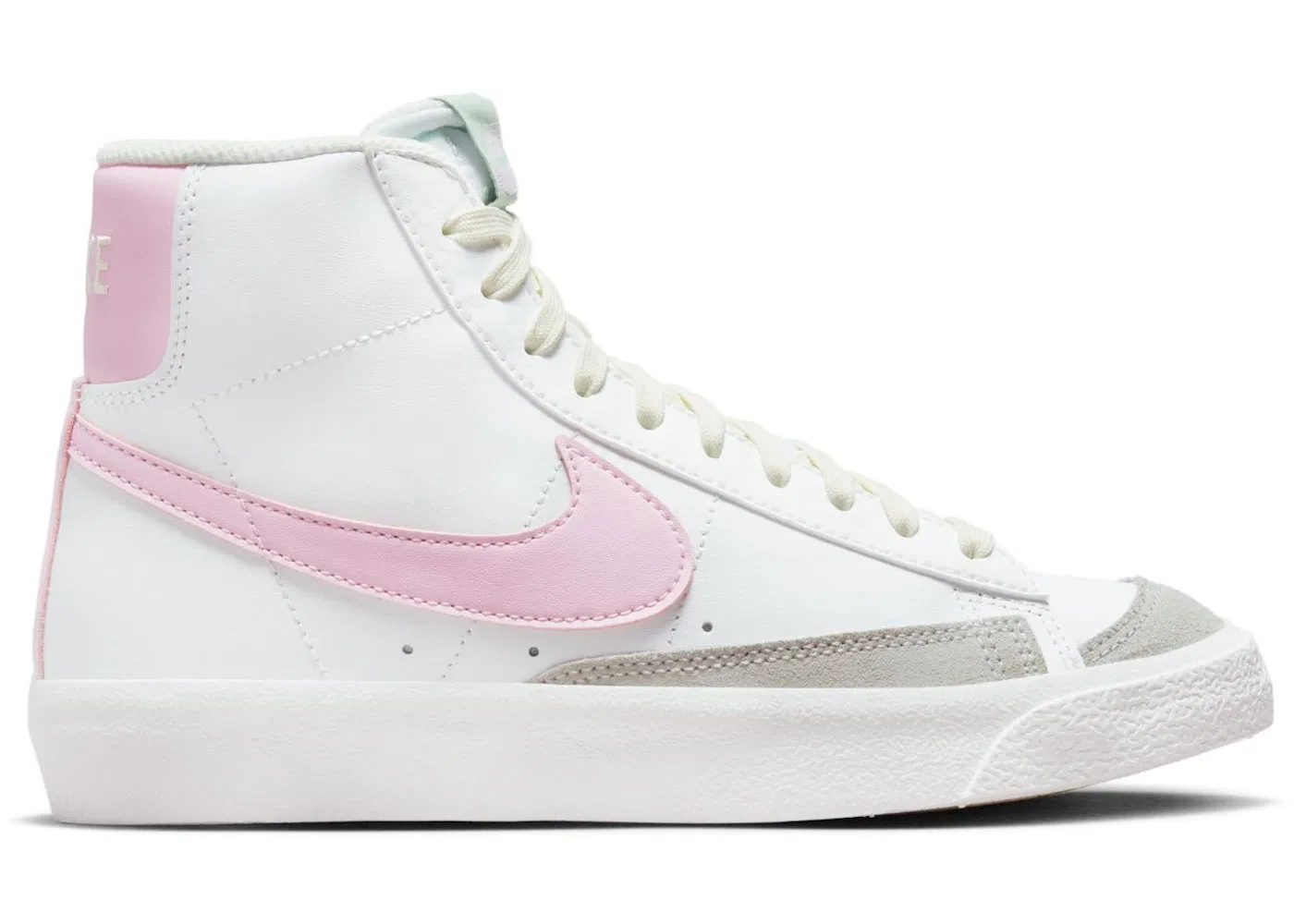 Детские кроссовки с высоким силуэтом Nike Blazer Mid 77 Nike, Summit White Coconut Milk Honeydew Pink Foam