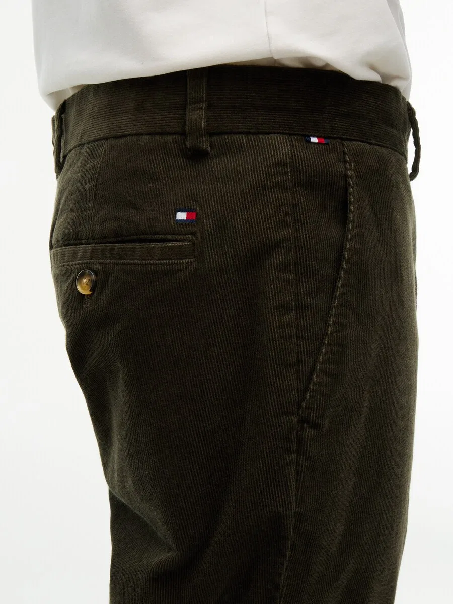 Брюки-чиносы TOMMY HILFIGER Slim fit 'Denton' цвета ели — фото 3