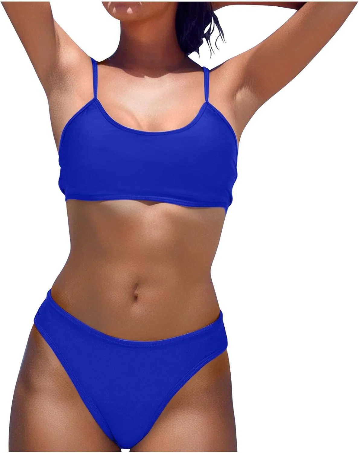 Женский купальник слитный с утяжкой Seamless, Blue