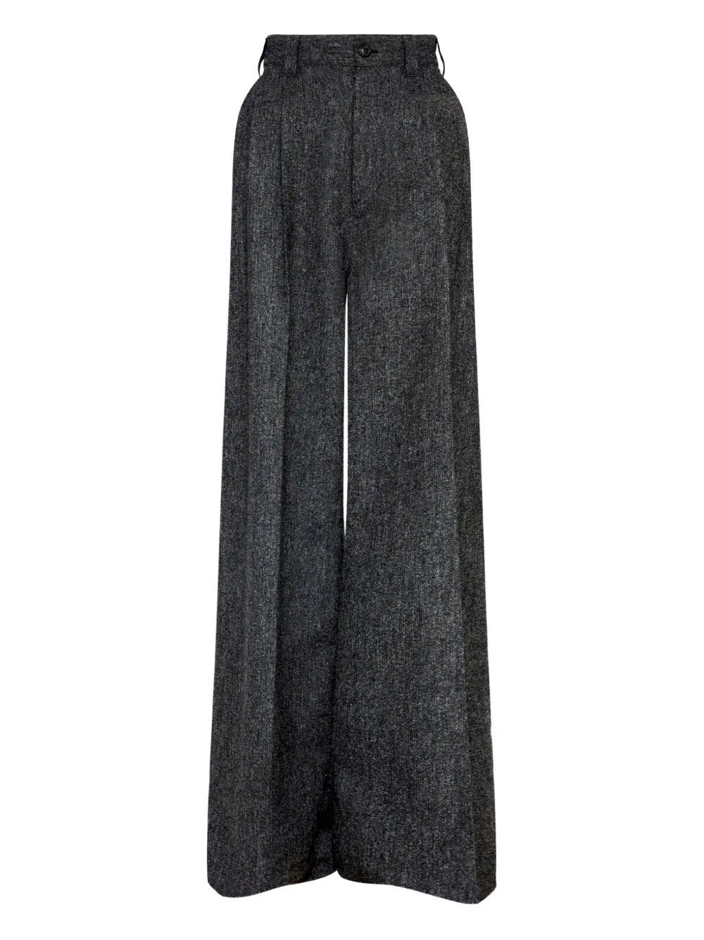 

Шерстяные брюки со складками спереди MAISON MARGIELA, серый