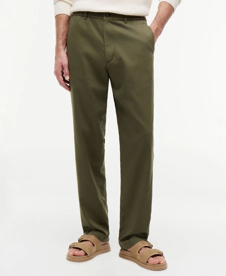 Брюки чинос с эластичным поясом Dover Regular-Fit Tommy Hilfiger, Dark Greenery