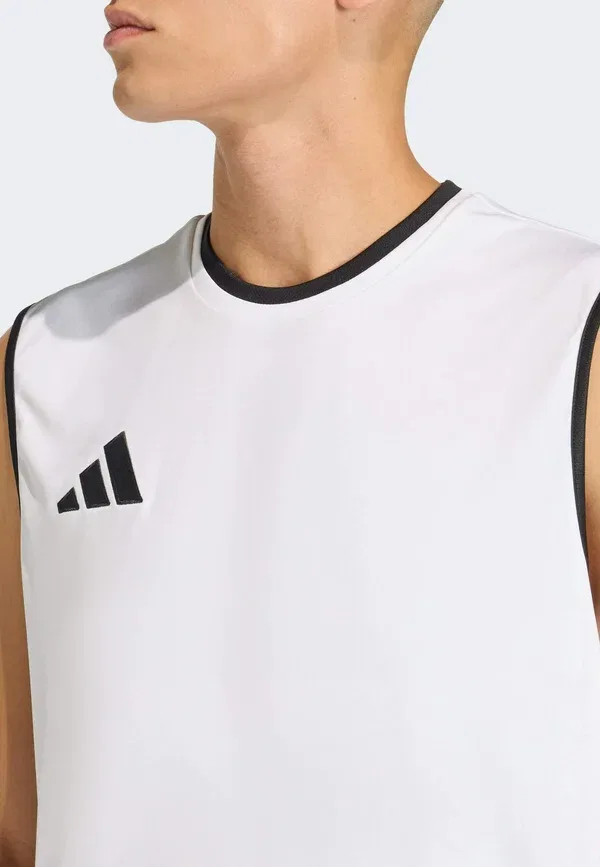 Футболка без рукавов Entrada26 Adidas Performance, белый/черный — фото 3