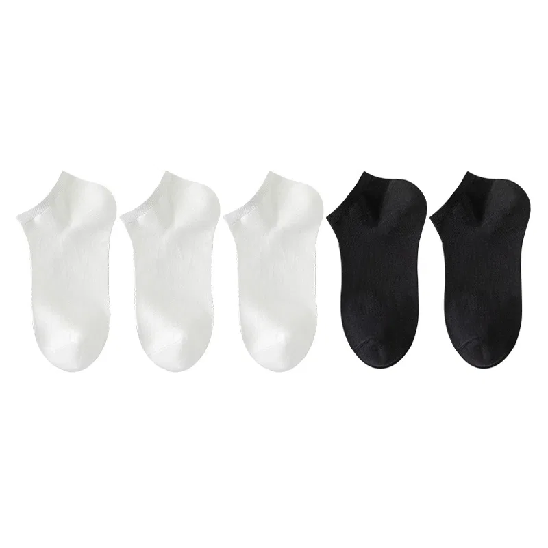 Детские носки-невидимки, комплект из 5 пар, MADALLO, White/Black