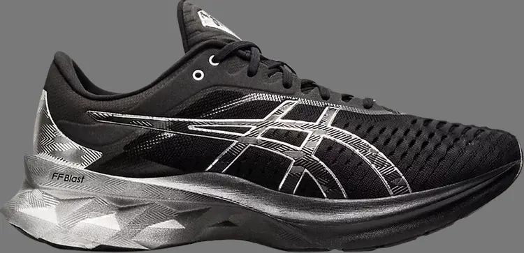 

Кроссовки novablast 'black pure silver' Asics, черный